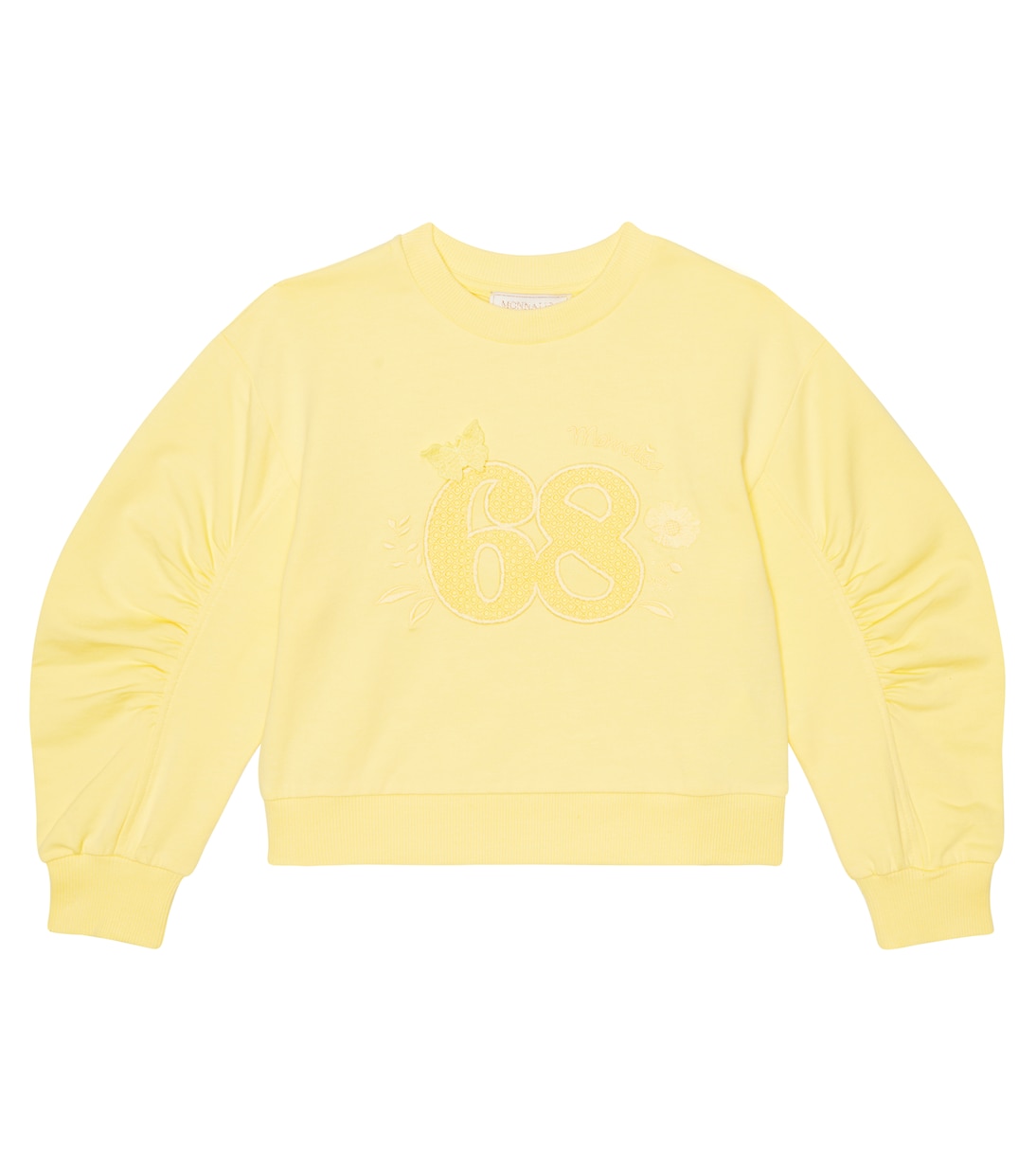 Sweat-shirt brodé en coton mélangé | Monnalisa