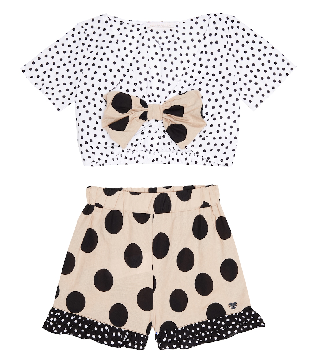 Set aus Top und Shorts aus Baumwolle | Monnalisa