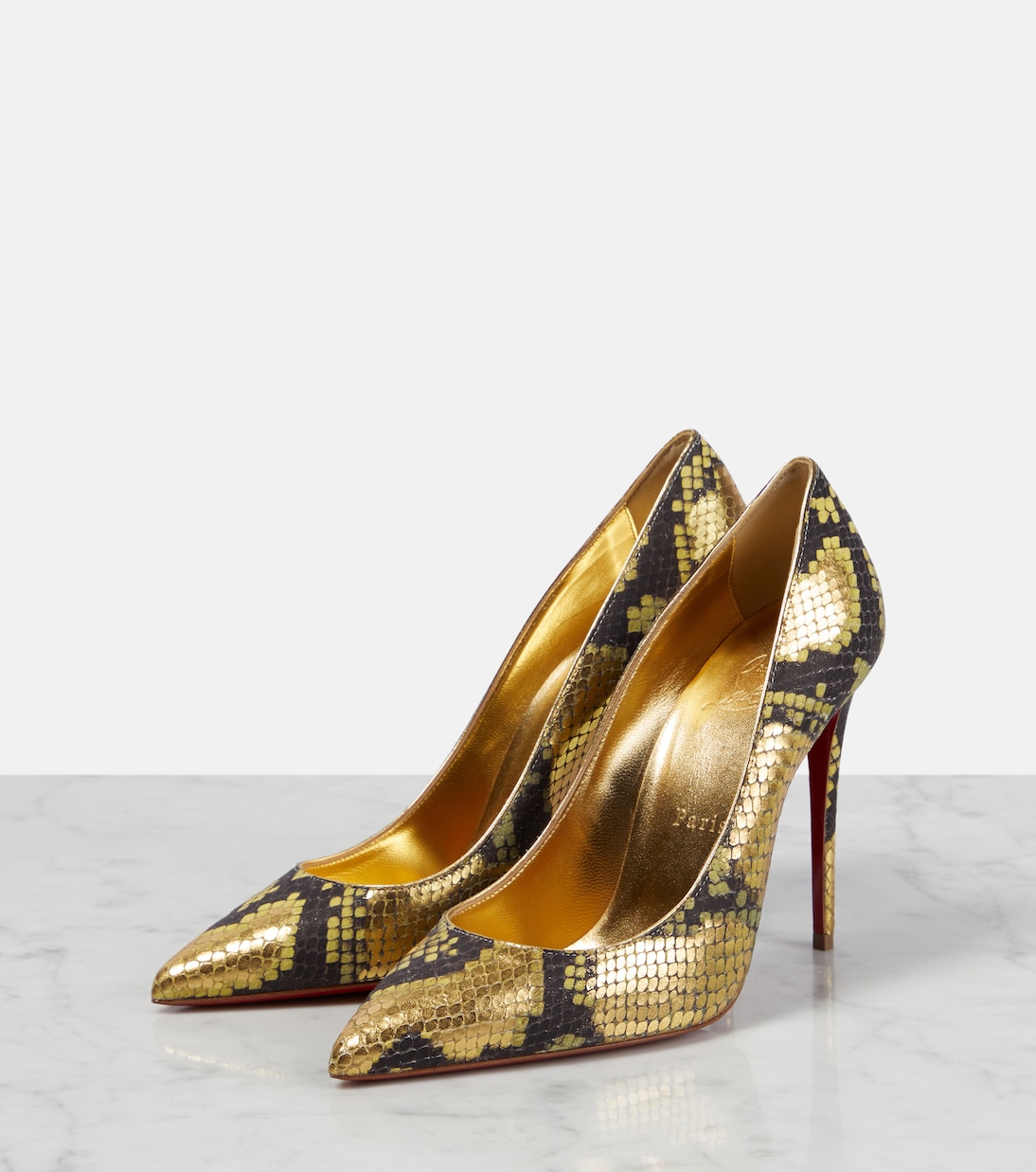 Pumps Kate 100 in pelle con stampato | Christian Louboutin