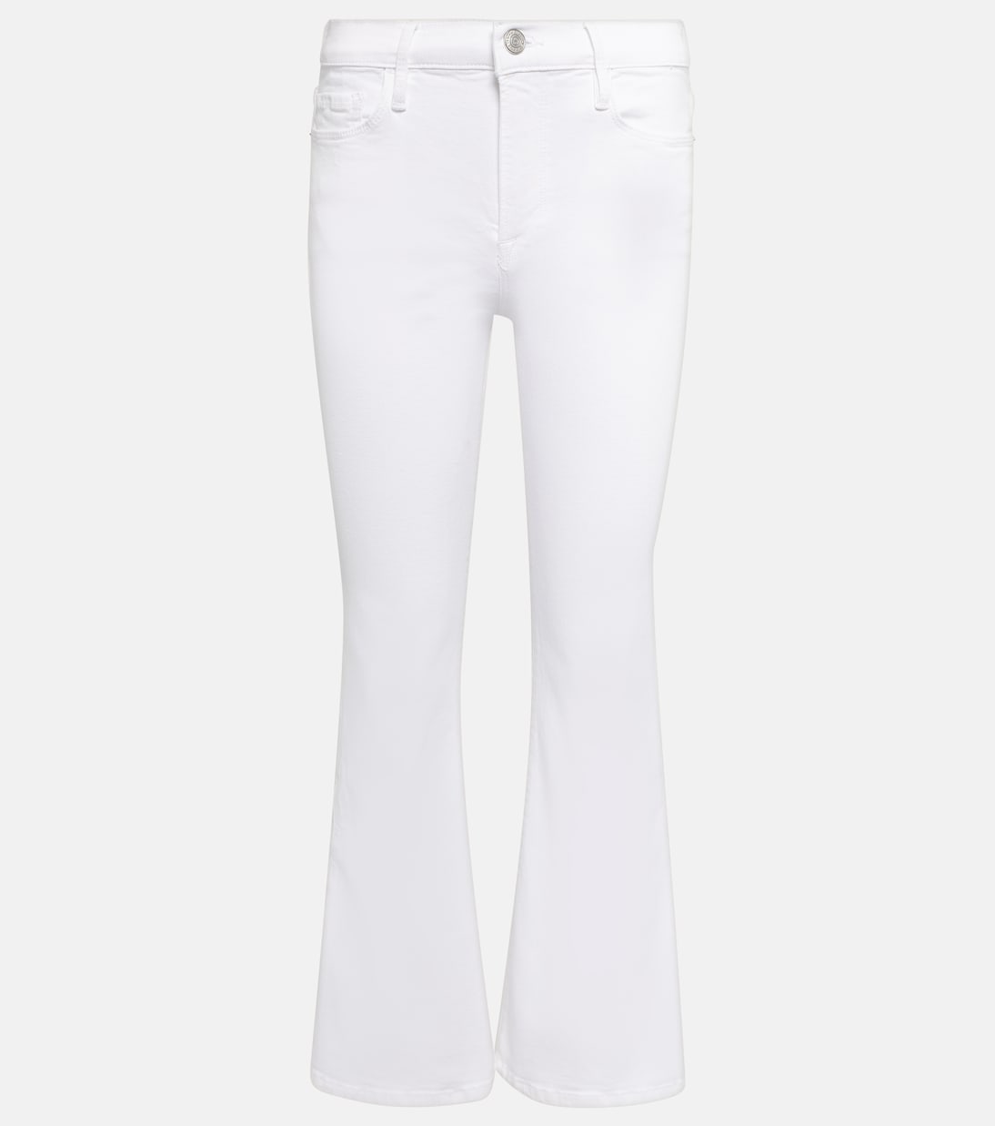 Le Crop Flare Mini Slits high-rise jeans | Frame
