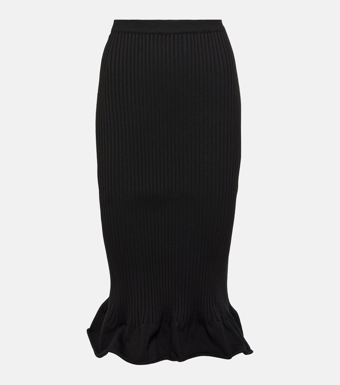 Falda midi Sapphi en mezcla de lana | Khaite