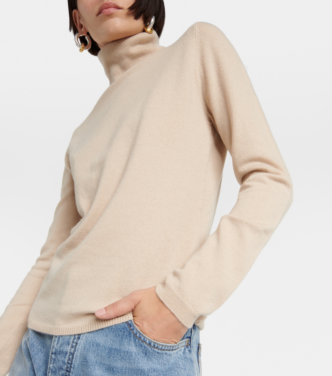 Cashmere turtleneck sweater | Jardin des Orangers