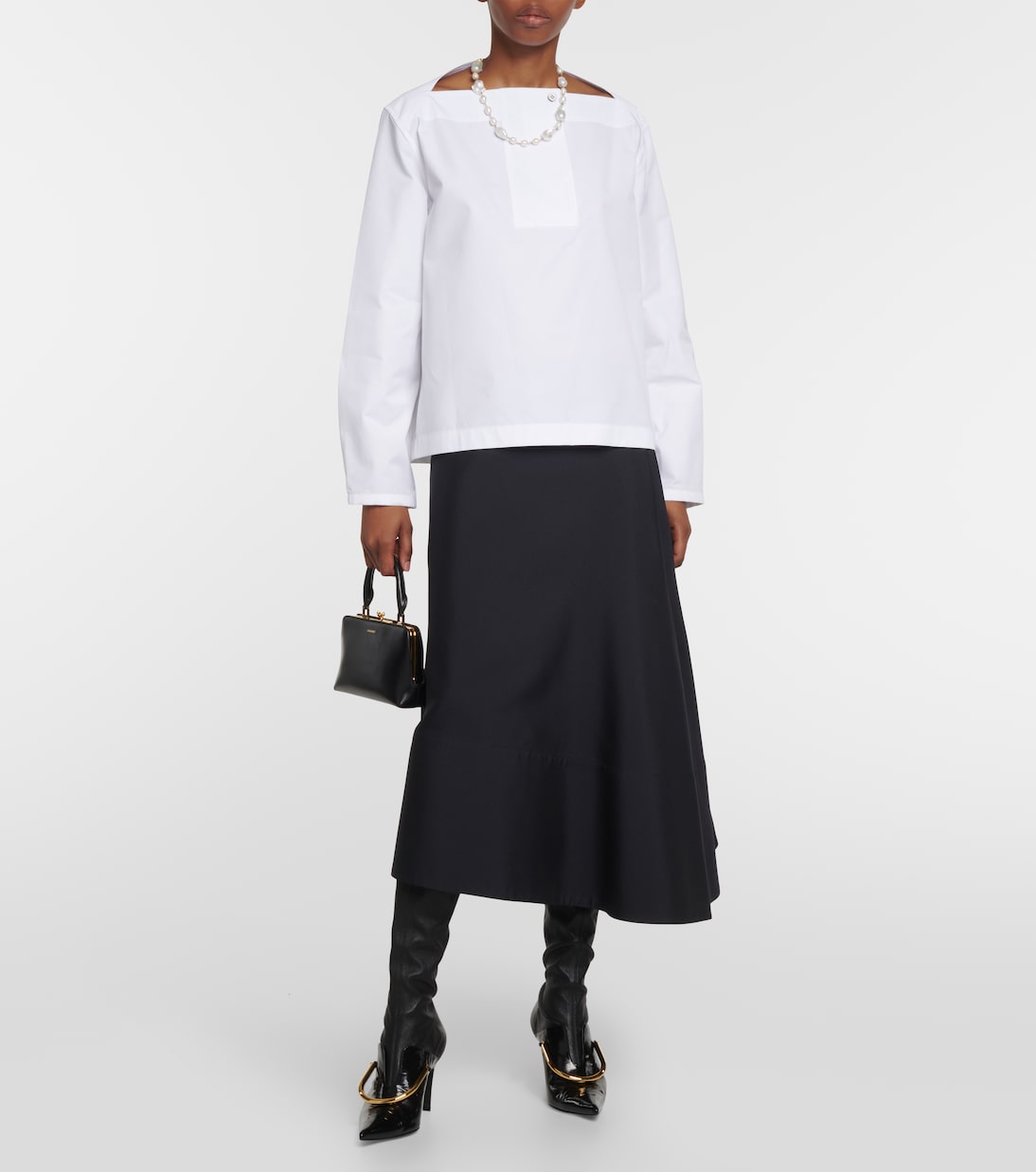 Top aus Baumwollpopeline | Jil Sander