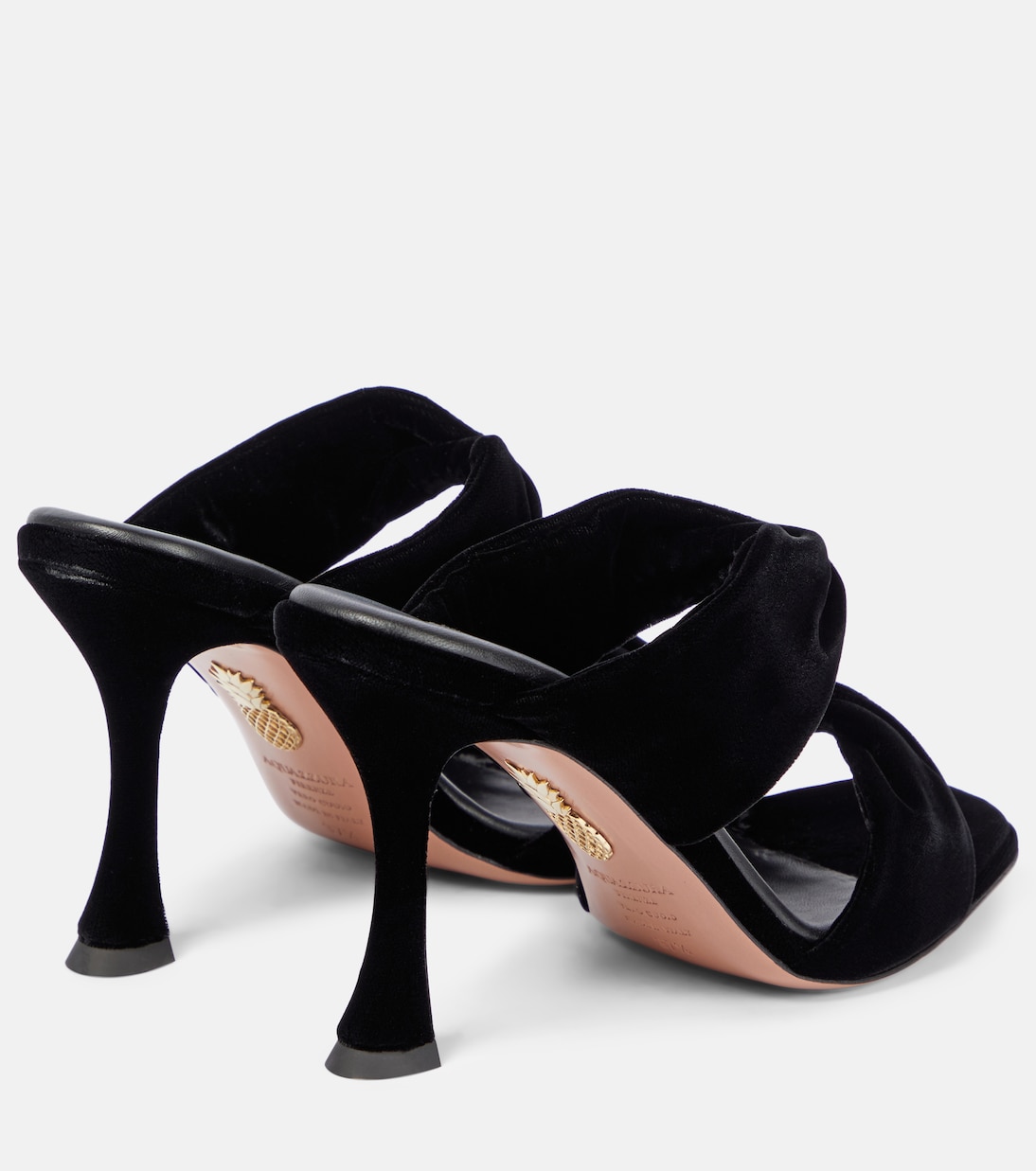 Mules Twist in velluto | Aquazzura