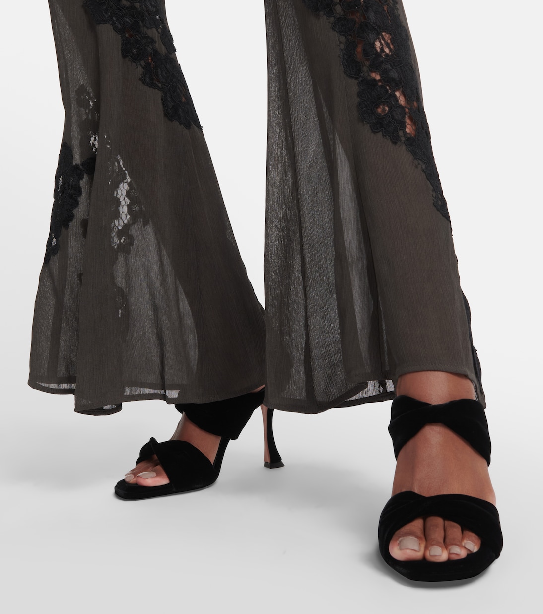 Mules Twist in velluto | Aquazzura