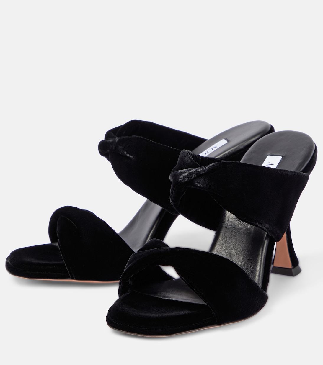 Mules Twist in velluto | Aquazzura