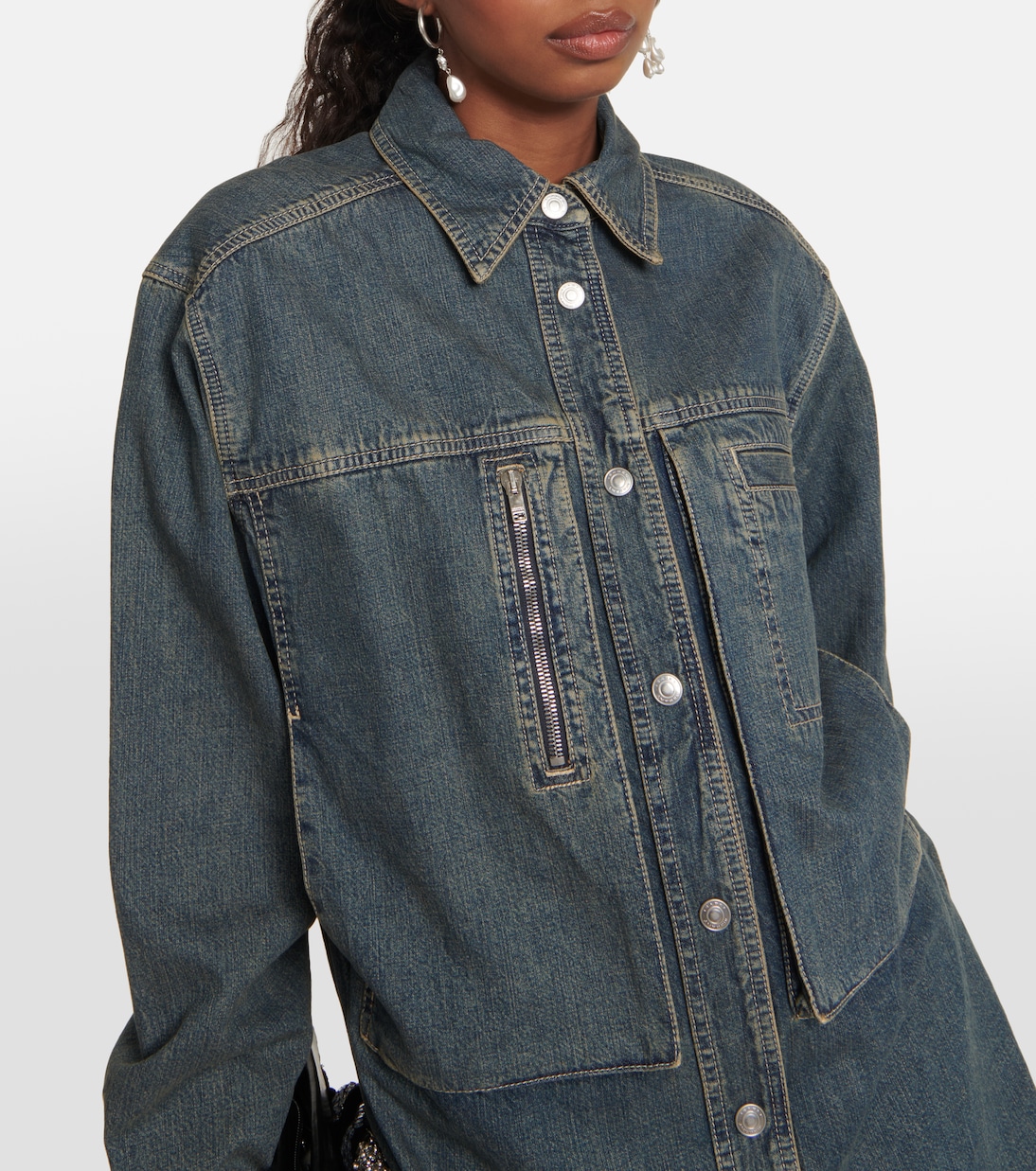 Veste Pearl en jean | Isabel Marant
