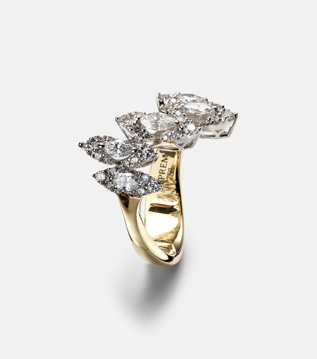 Bague en or 18 ct à diamants | Yeprem