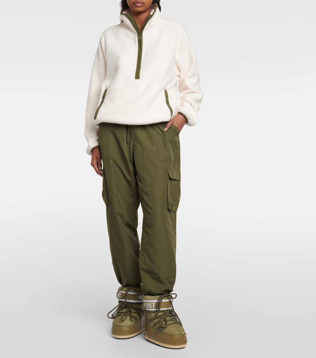 Harlow fleece half-zip sweater | The Upside