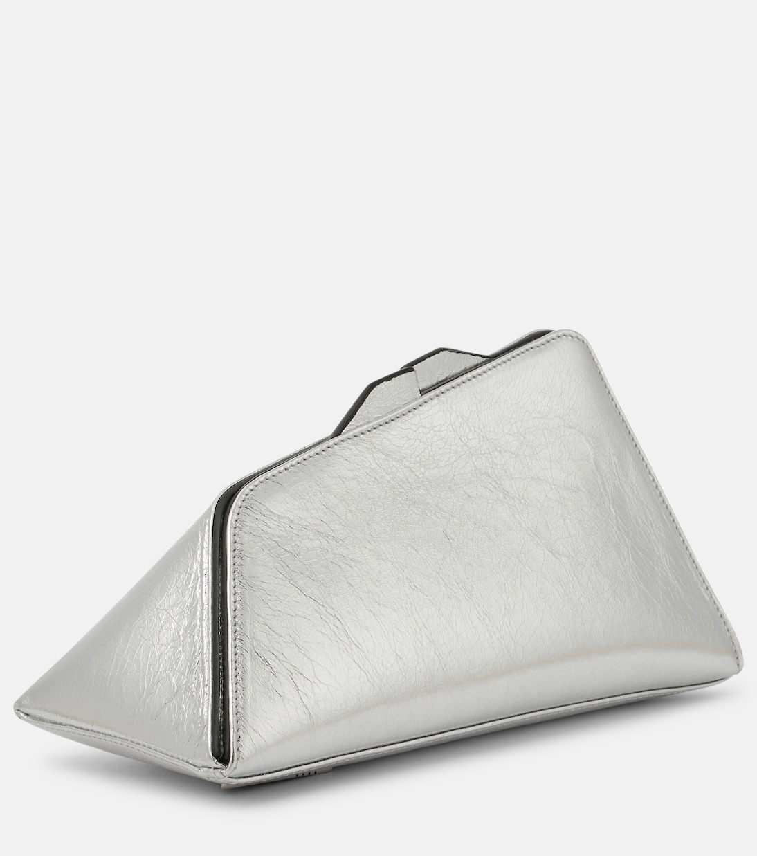 Clutch 8.30 PM in pelle metallizzata | The Attico