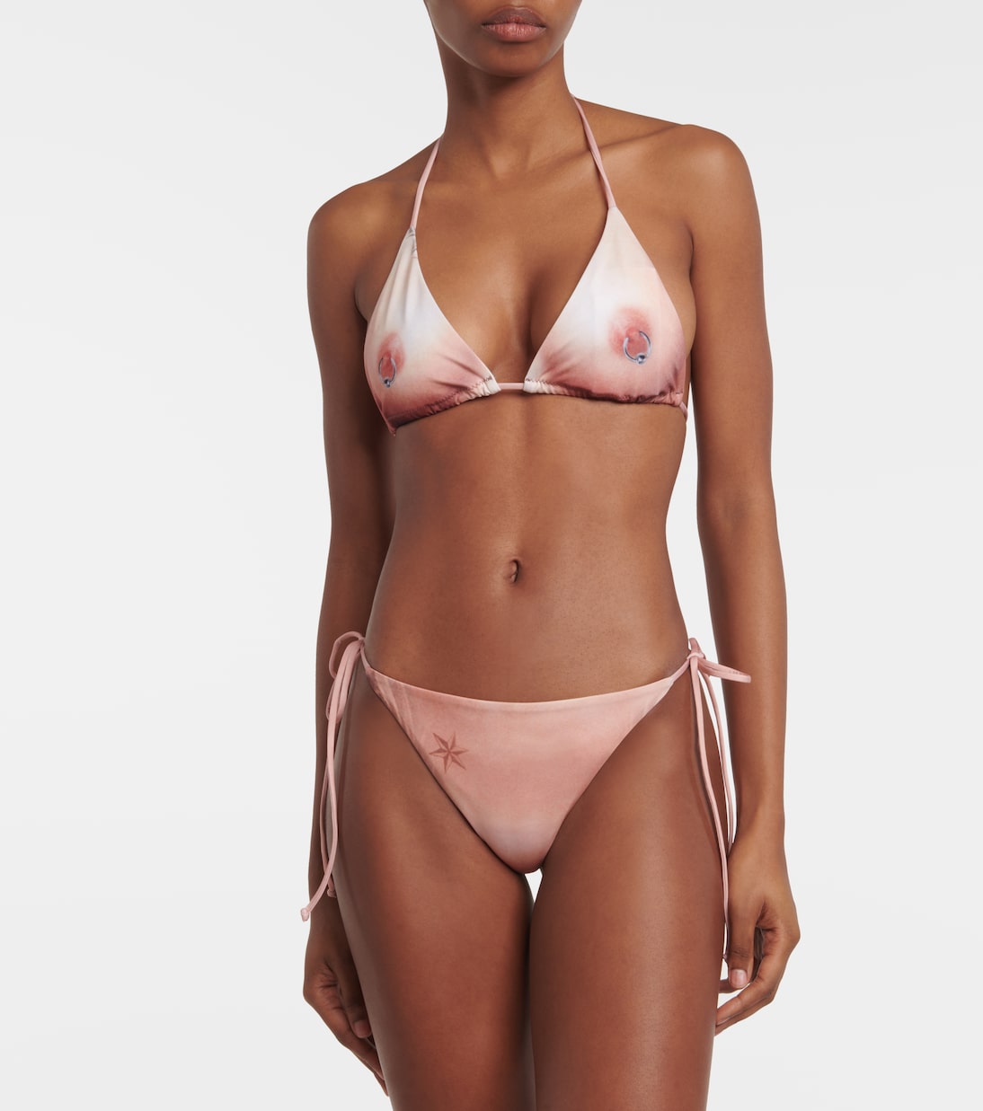 Top de bikini Tattoo Collection estampado | Jean Paul Gaultier