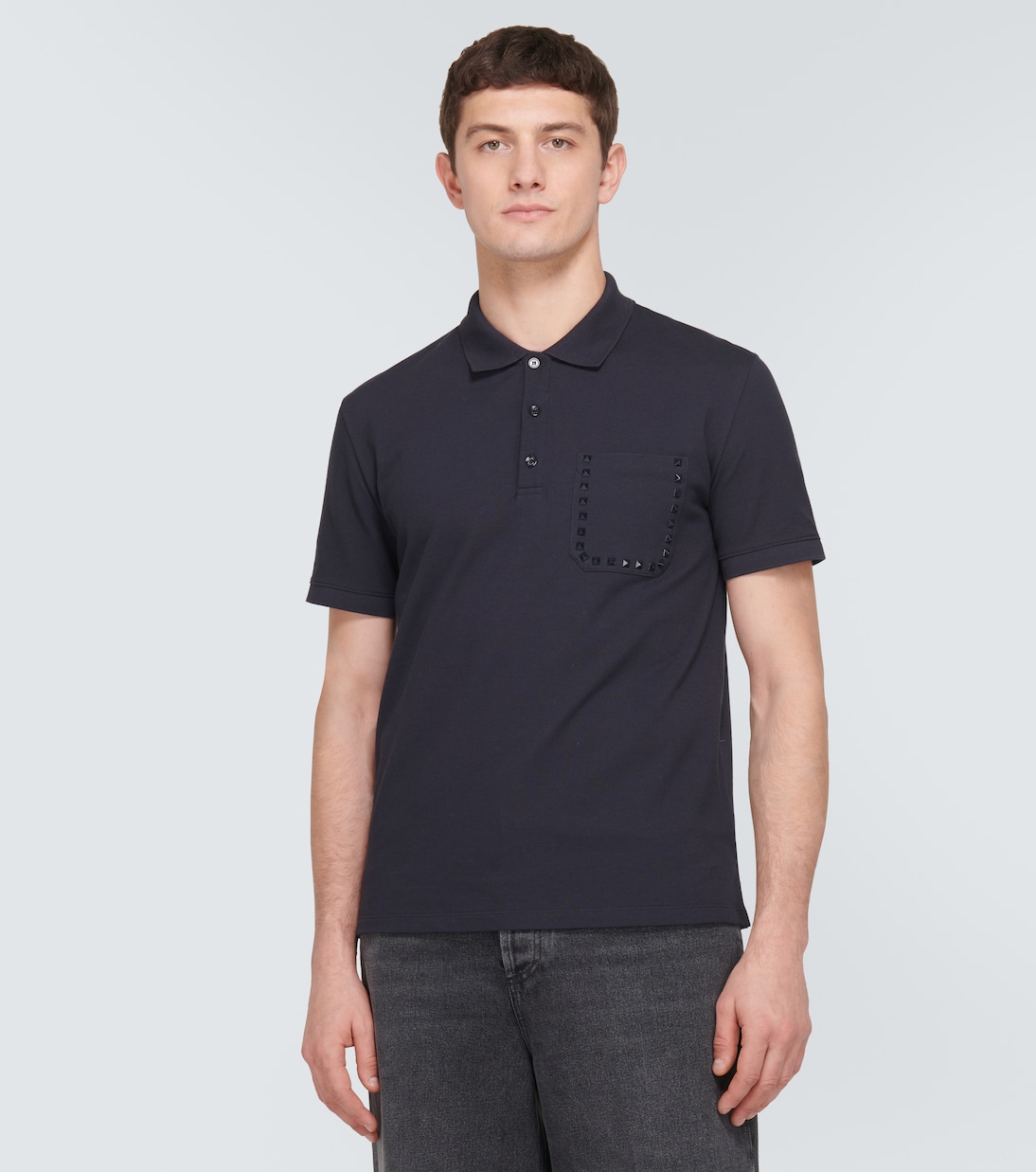 Polohemd Rockstud aus Baumwolle | Valentino