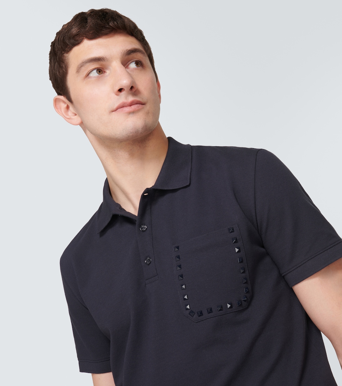 Polohemd Rockstud aus Baumwolle | Valentino