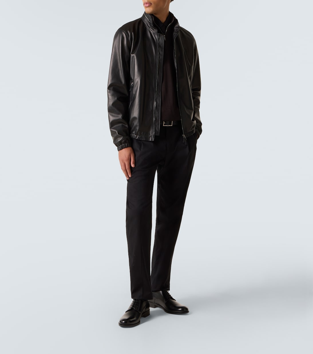Leather Derby shoes | Giorgio Armani