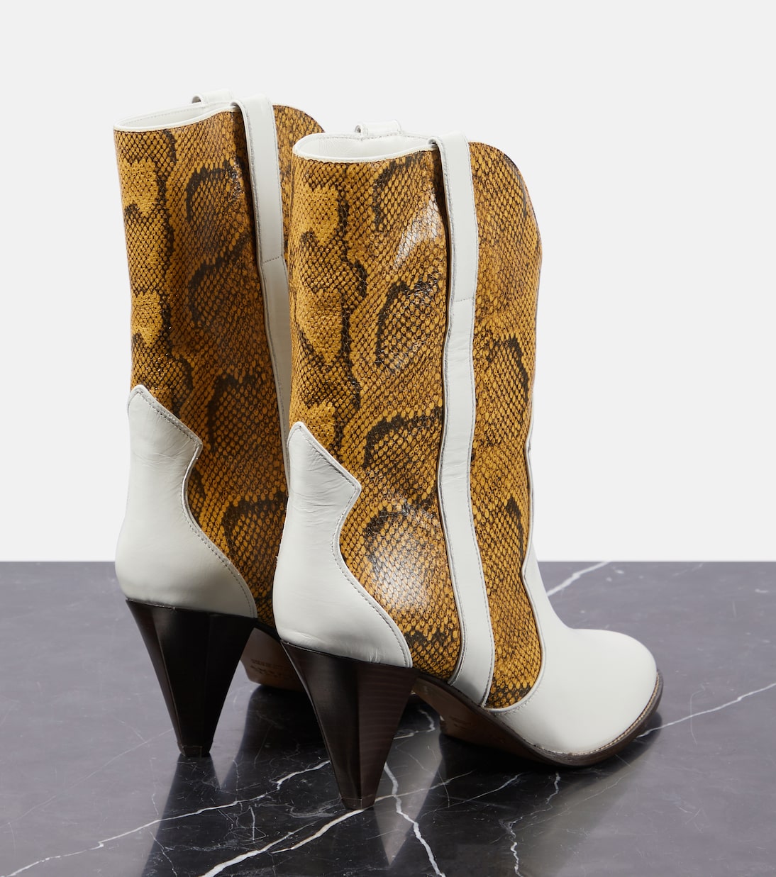 Witney snake-effect leather ankle boots | Isabel Marant