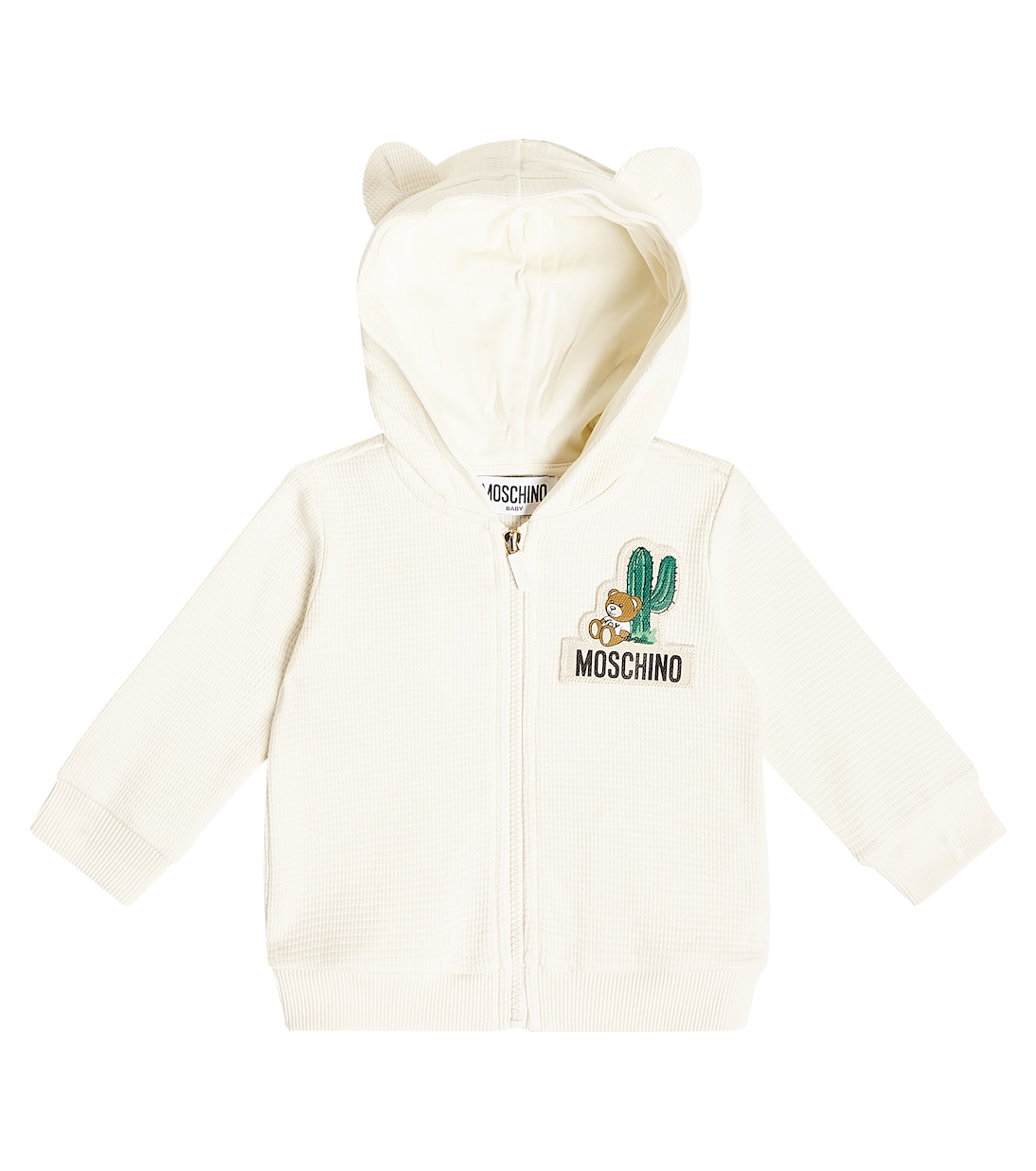 Baby - Felpa in jersey con cappuccio | Moschino Kids