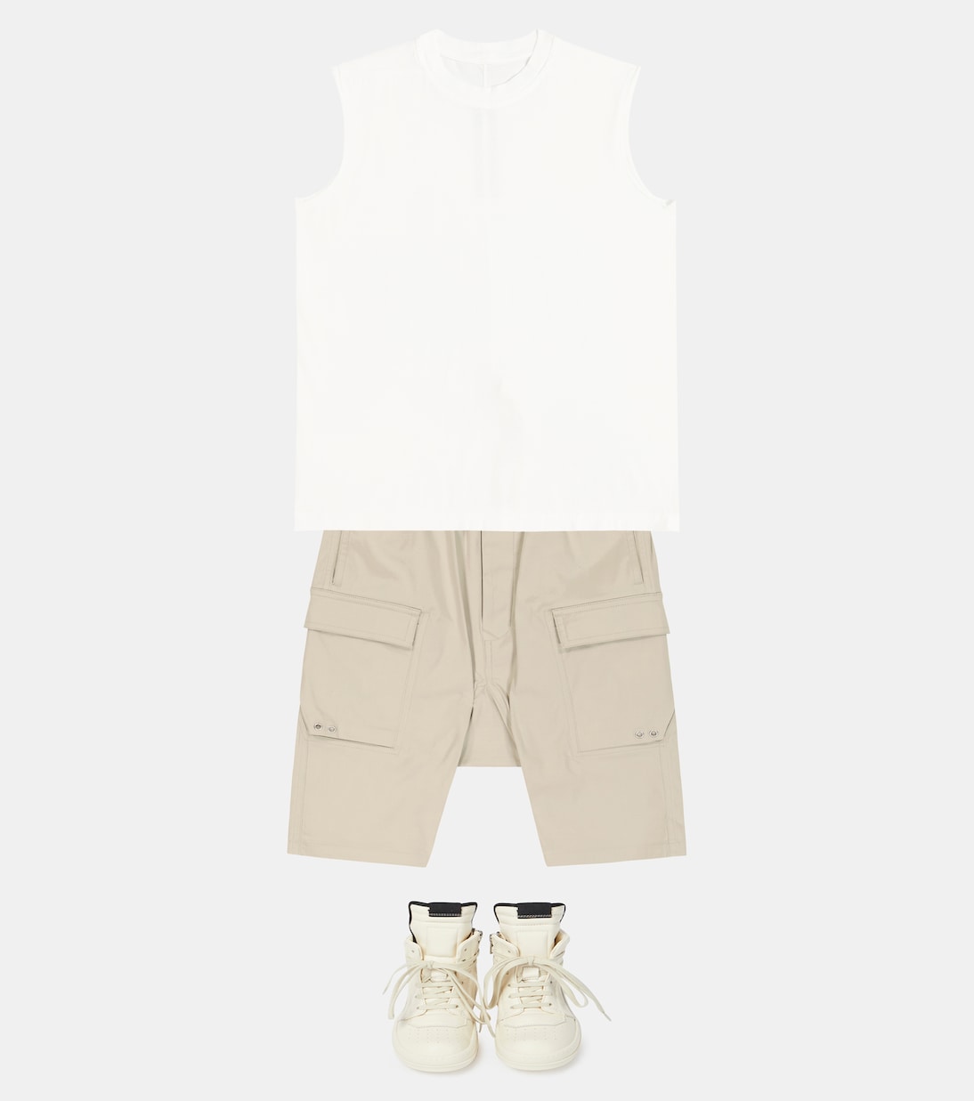 Tank top Tarp in jersey di cotone | Rick Owens Kids