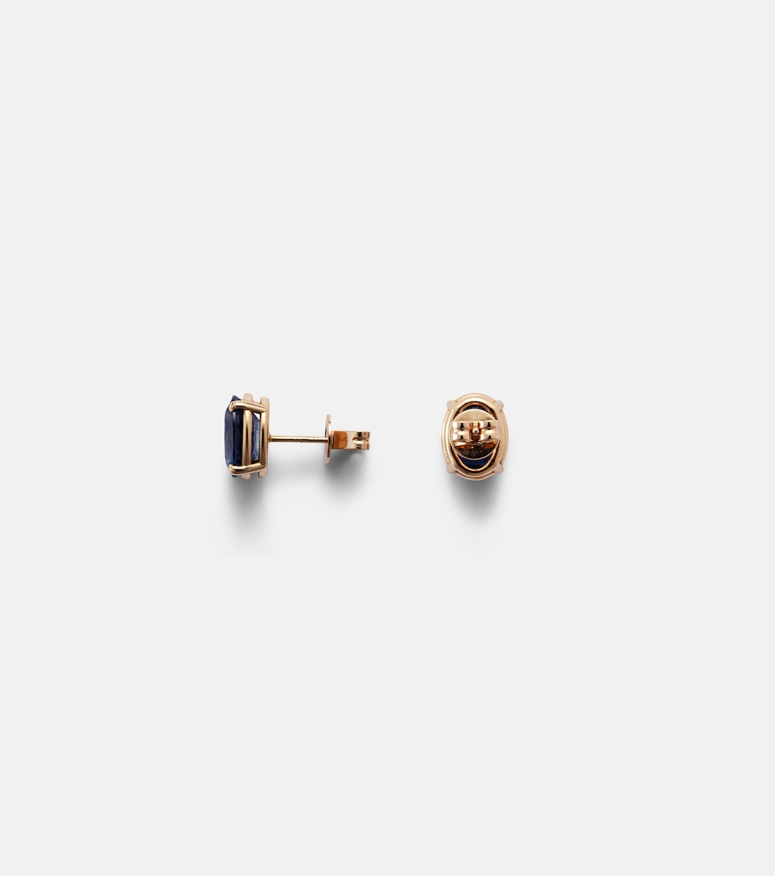 Orecchini in oro rosa 18kt con zaffiri blu - Shay Jewelry, gioielli trendy per giovani