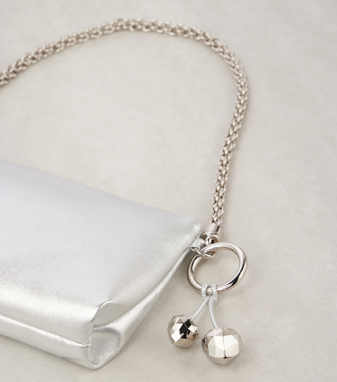 Pochette Callie Mini en cuir métallisé | Jimmy Choo