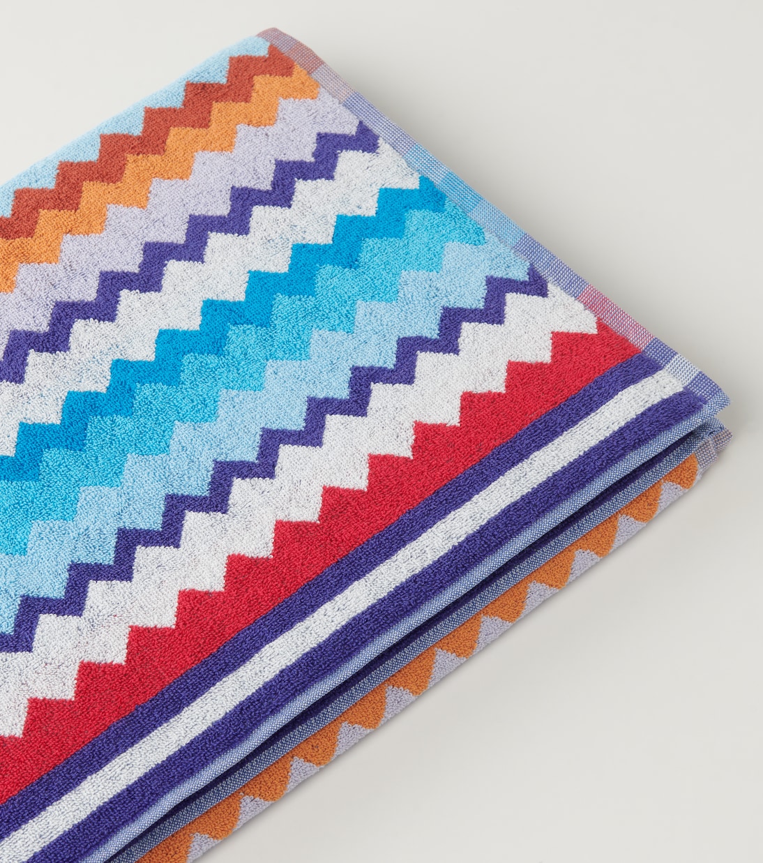 Riverbero Zigzag cotton terry beach towel | Missoni