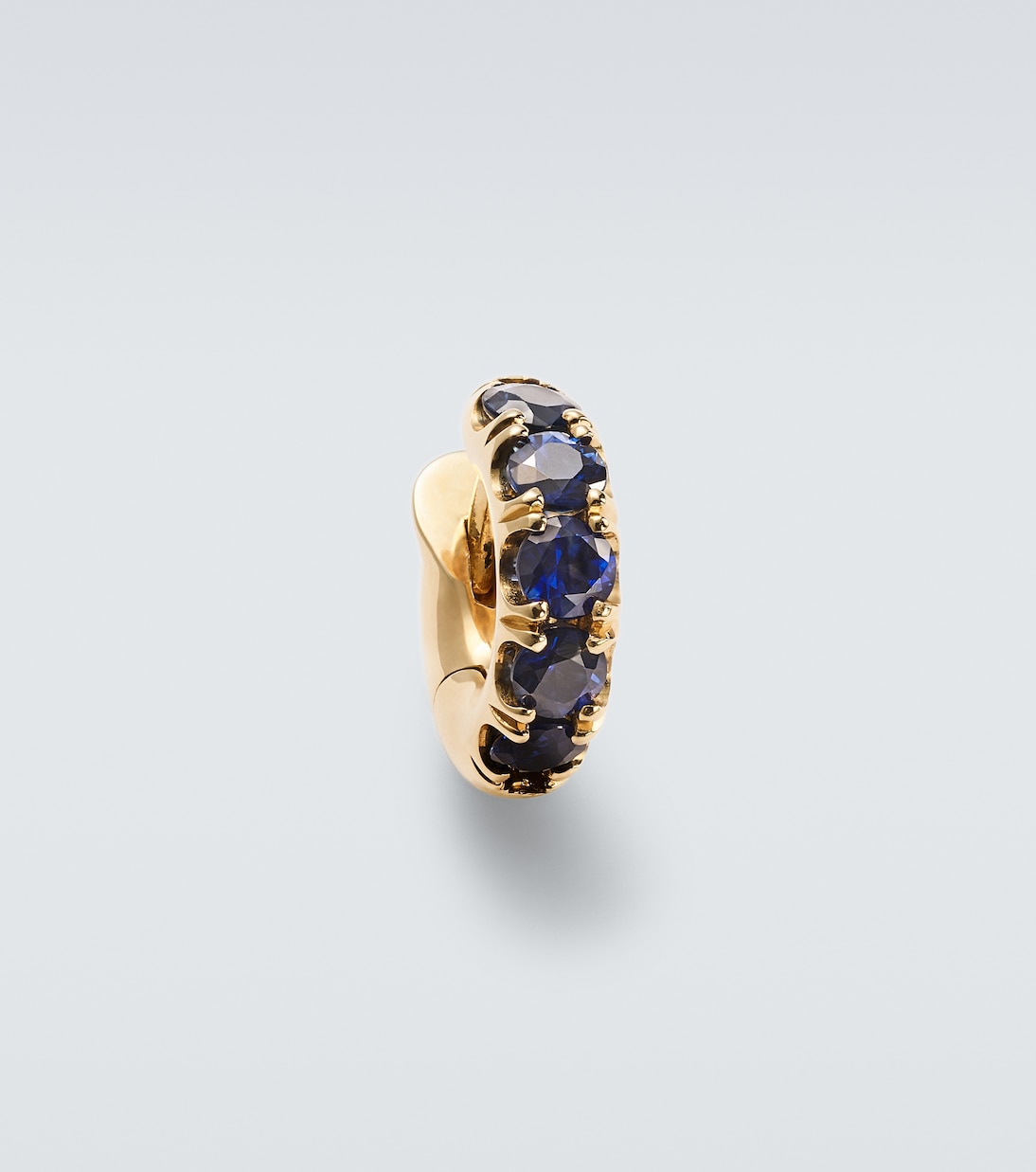 Orecchino singolo Macro Mini in oro 18kt con zaffiri | Spinelli Kilcollin