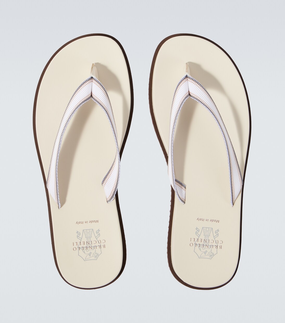 Leather thong sandals  | Brunello Cucinelli
