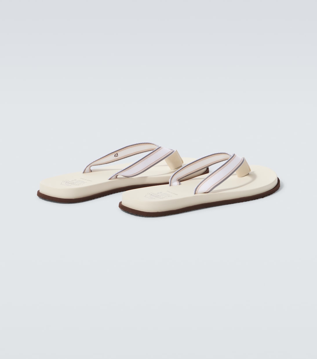 Leather thong sandals  | Brunello Cucinelli