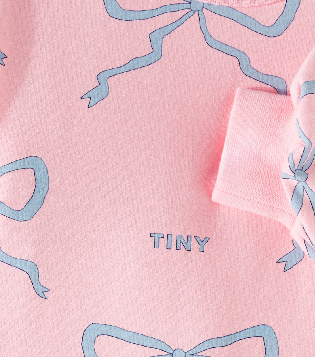 Abito felpa Bows in misto cotone | Tinycottons