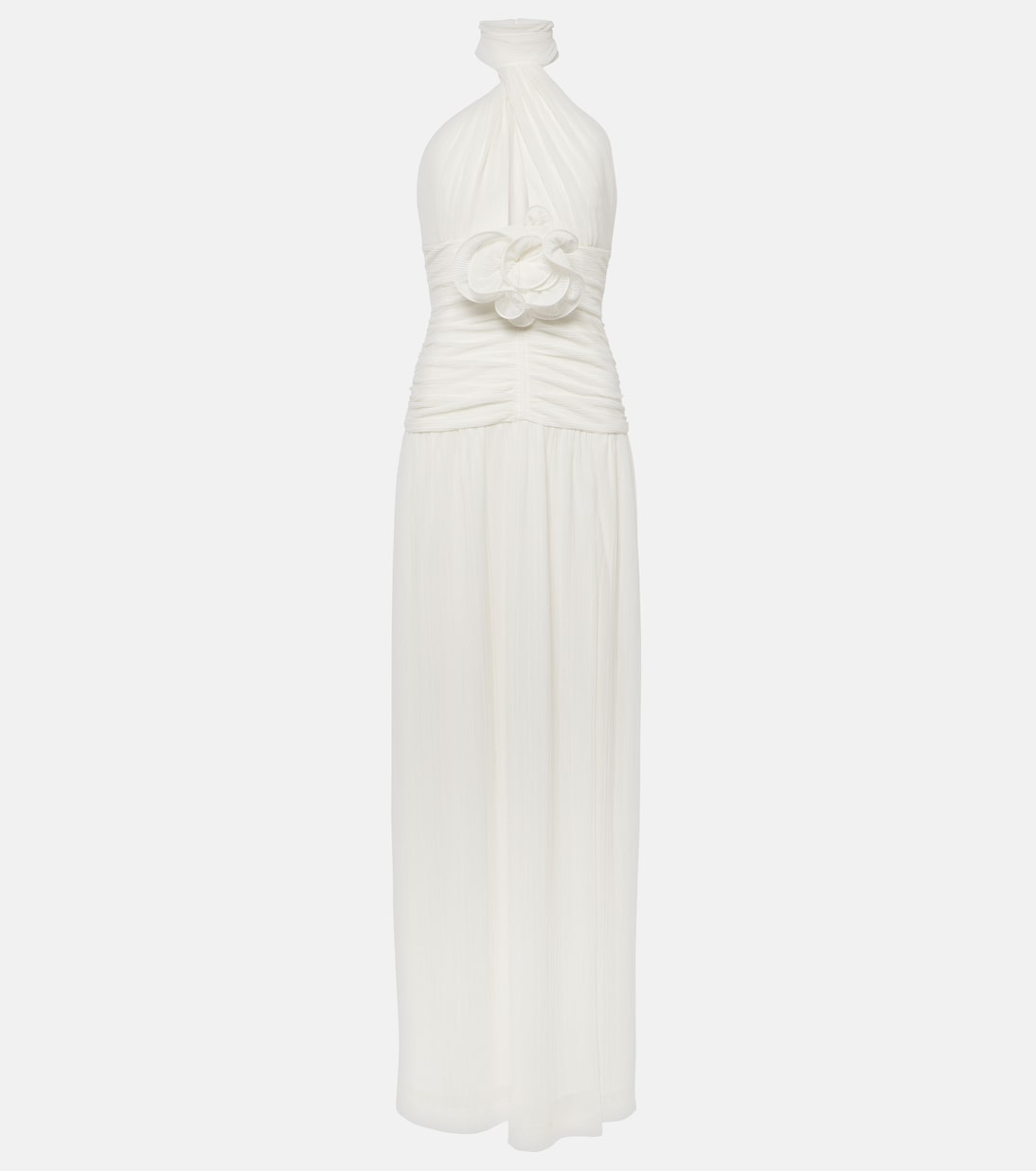Guinevere floral-appliqué gown | Rebecca Vallance