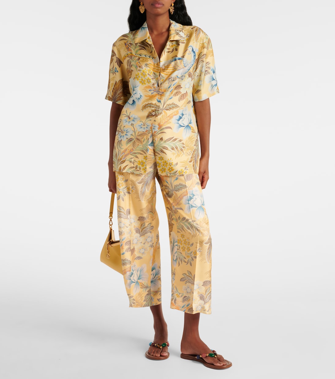 Chemise en soie à fleurs | Etro