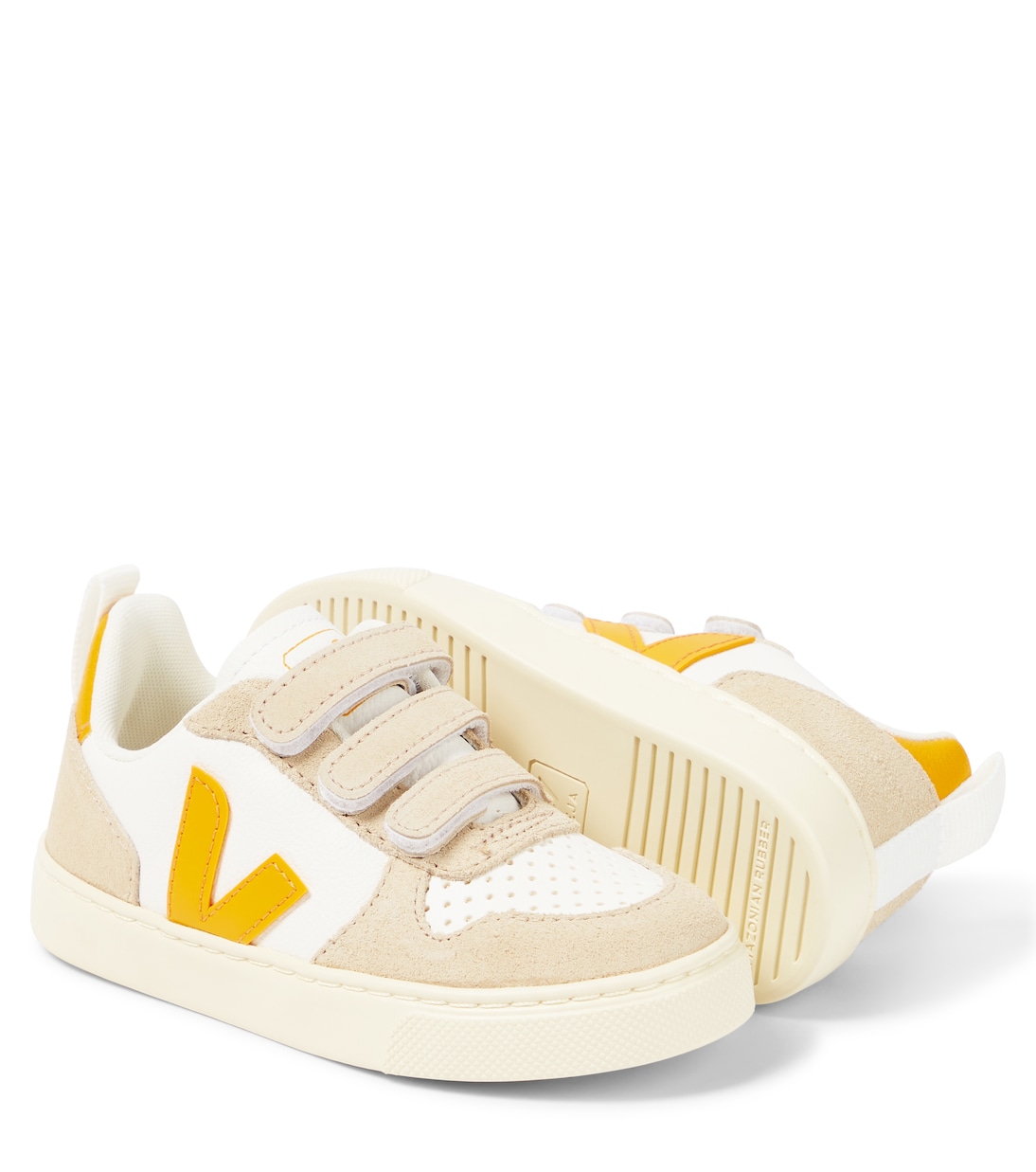 Sneakers V-10 in pelle e suede | Veja Kids
