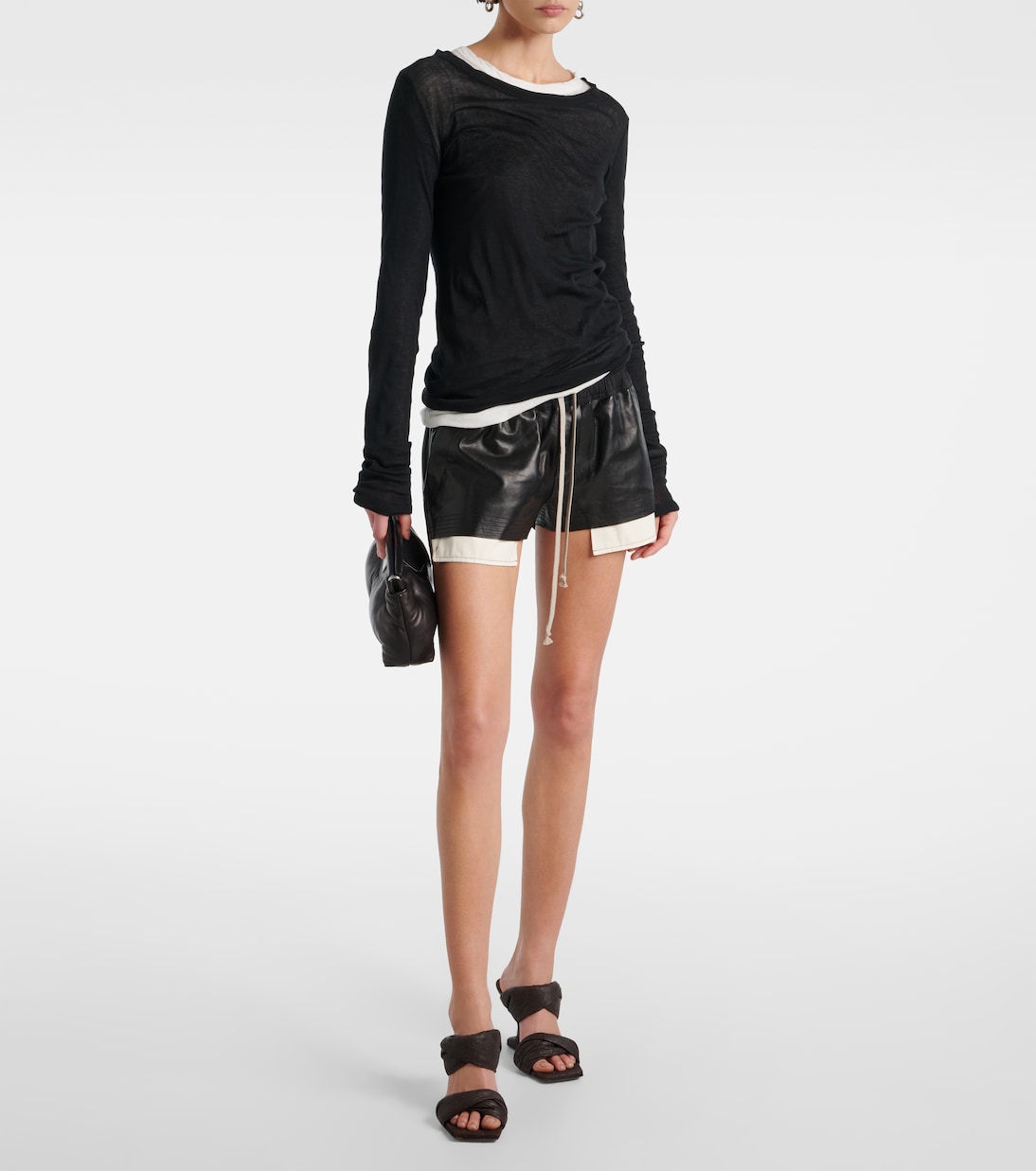 Shorts Fog in pelle | Rick Owens