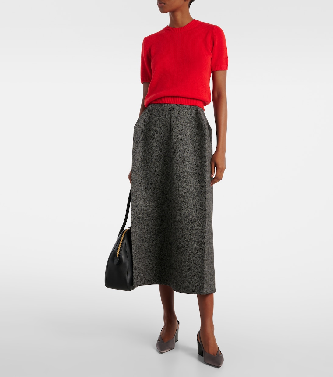 Escarpins Pointy 55 en satin | Prada