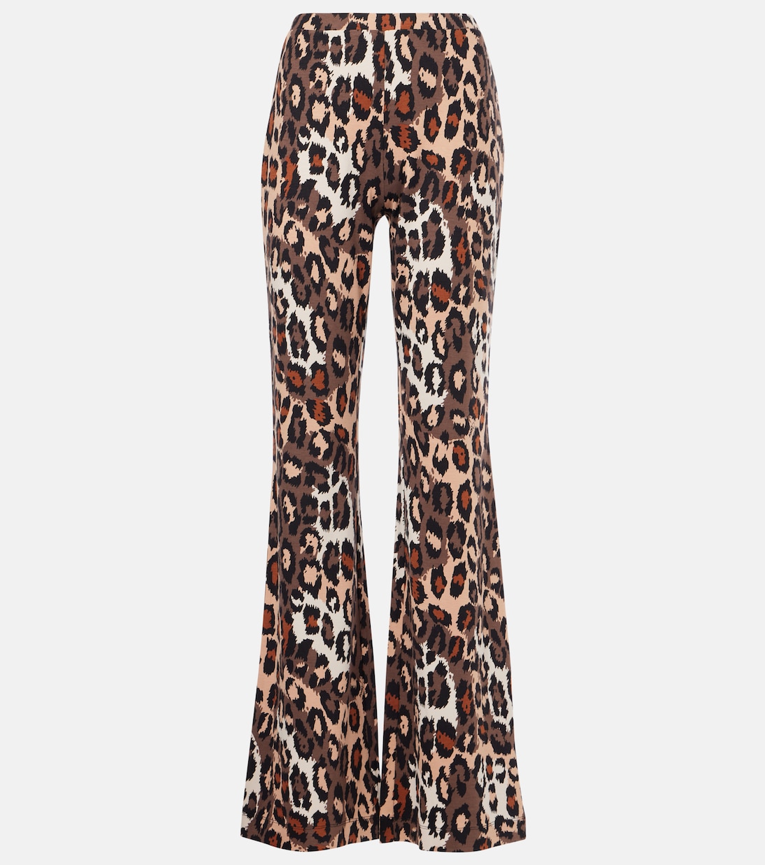 Brooklyn leopard-print flared pants | Diane von Furstenberg