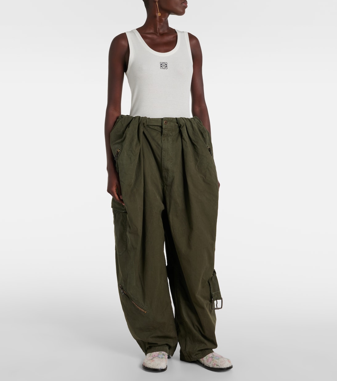 Pantalones Cargo de Algodón Modernos para Jóvenes por Loewe