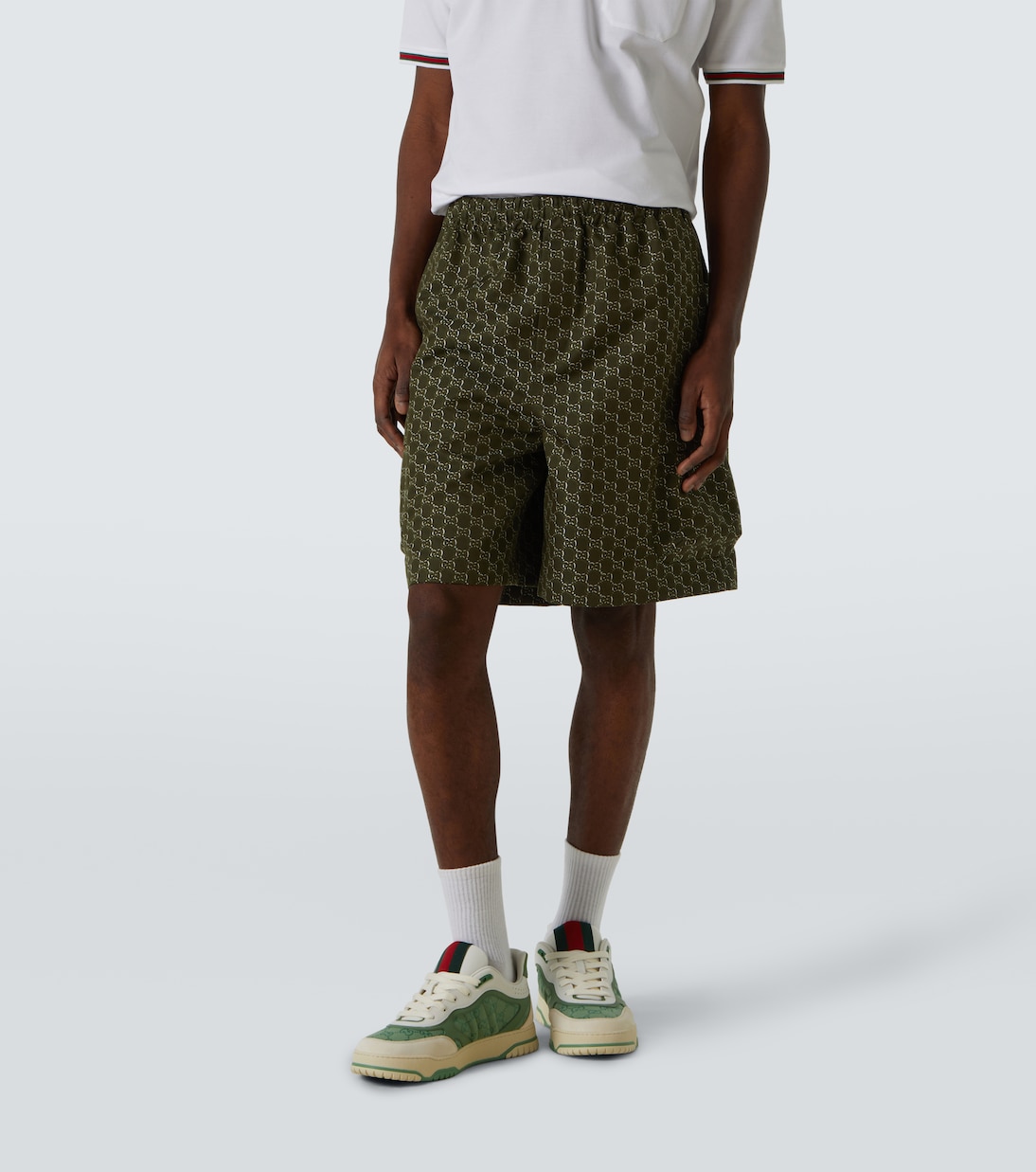 Shorts in cotone GG Shadow | Gucci