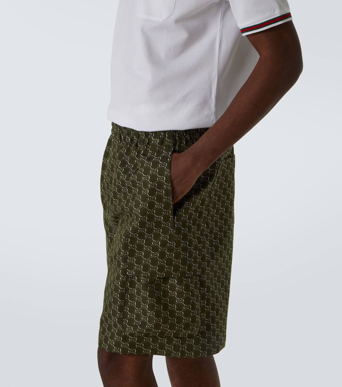 Shorts in cotone GG Shadow | Gucci