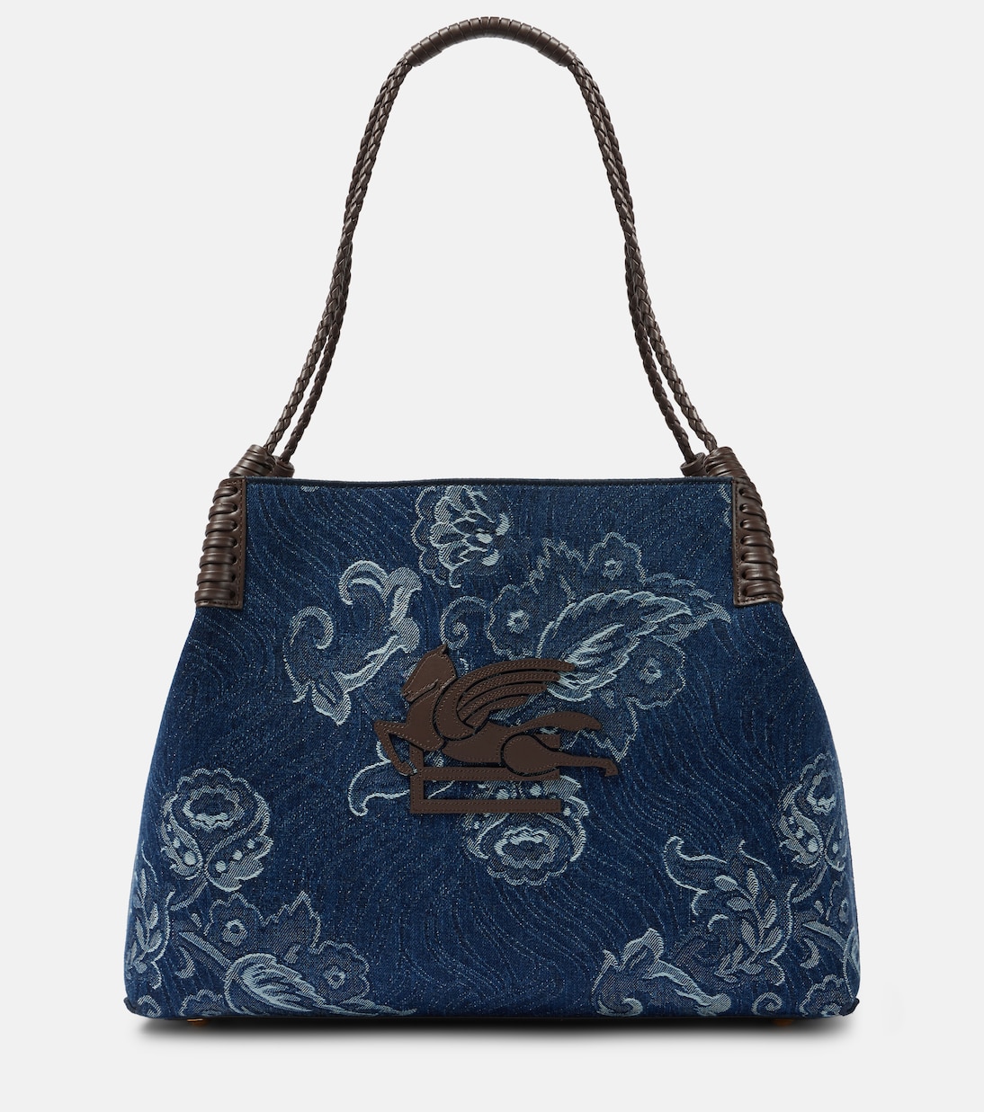 Tote Libra Large en jacquard de denim | Etro