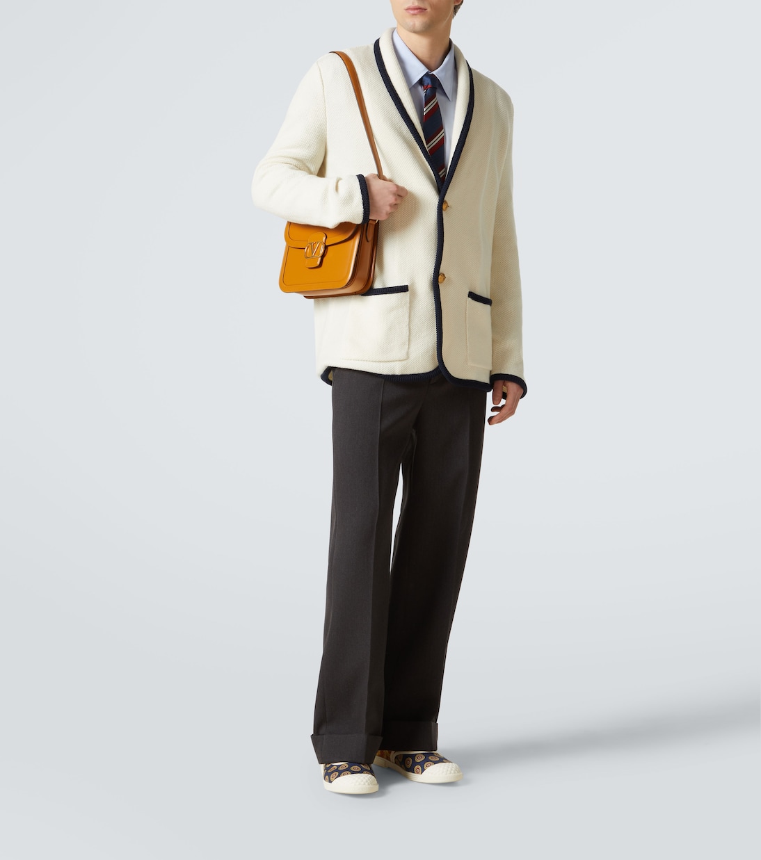 Messenger Bag 9TO5 VLogo Signature aus Leder | Valentino Garavani