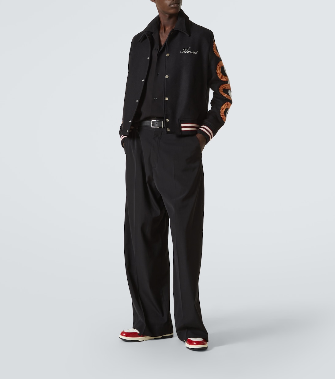 Sneakers Snake Skel aus Leder | Amiri