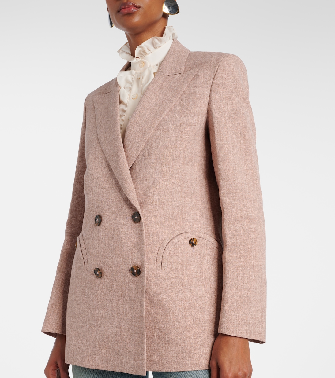Spray linen and wool blazer | Blazé Milano