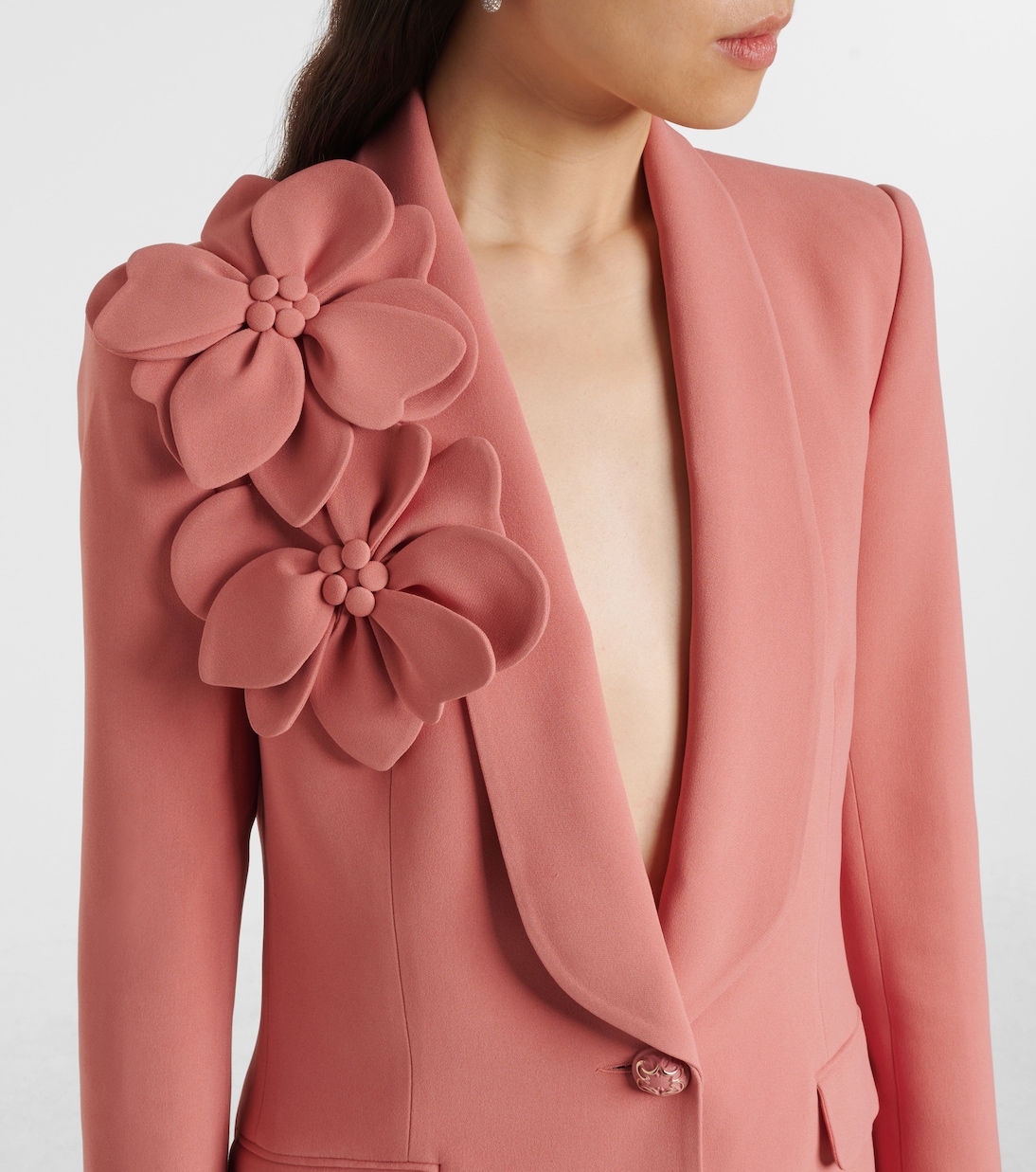 Blazer con aplique floral | Elie Saab