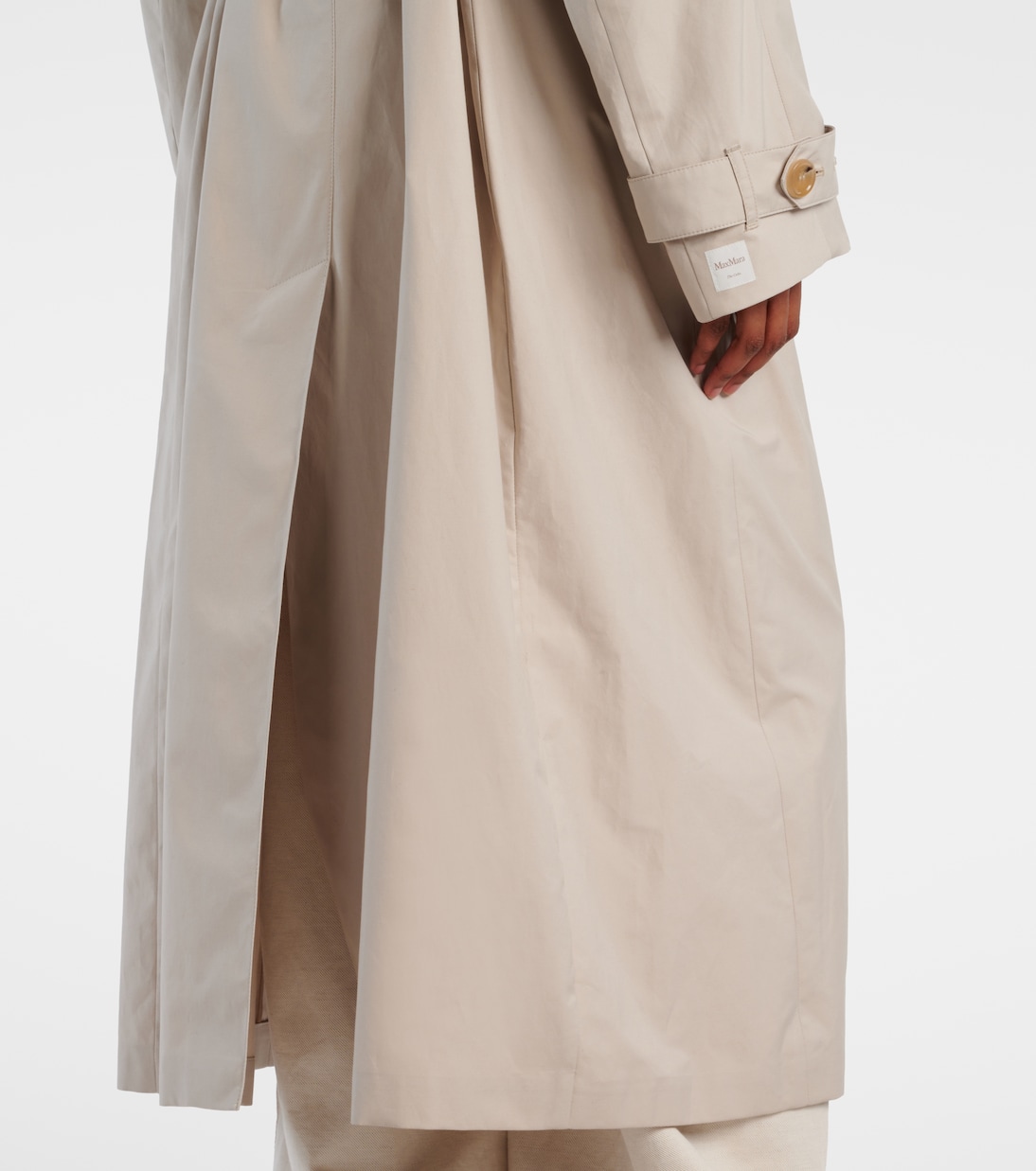 Gabardina Strench de sarga de mezcla de algodón | Max Mara