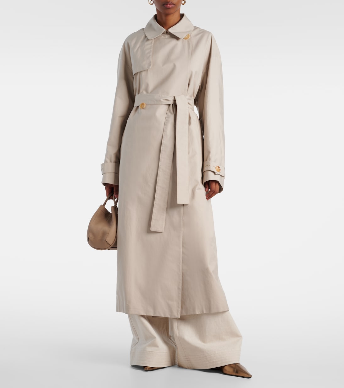 Gabardina Strench de sarga de mezcla de algodón | Max Mara