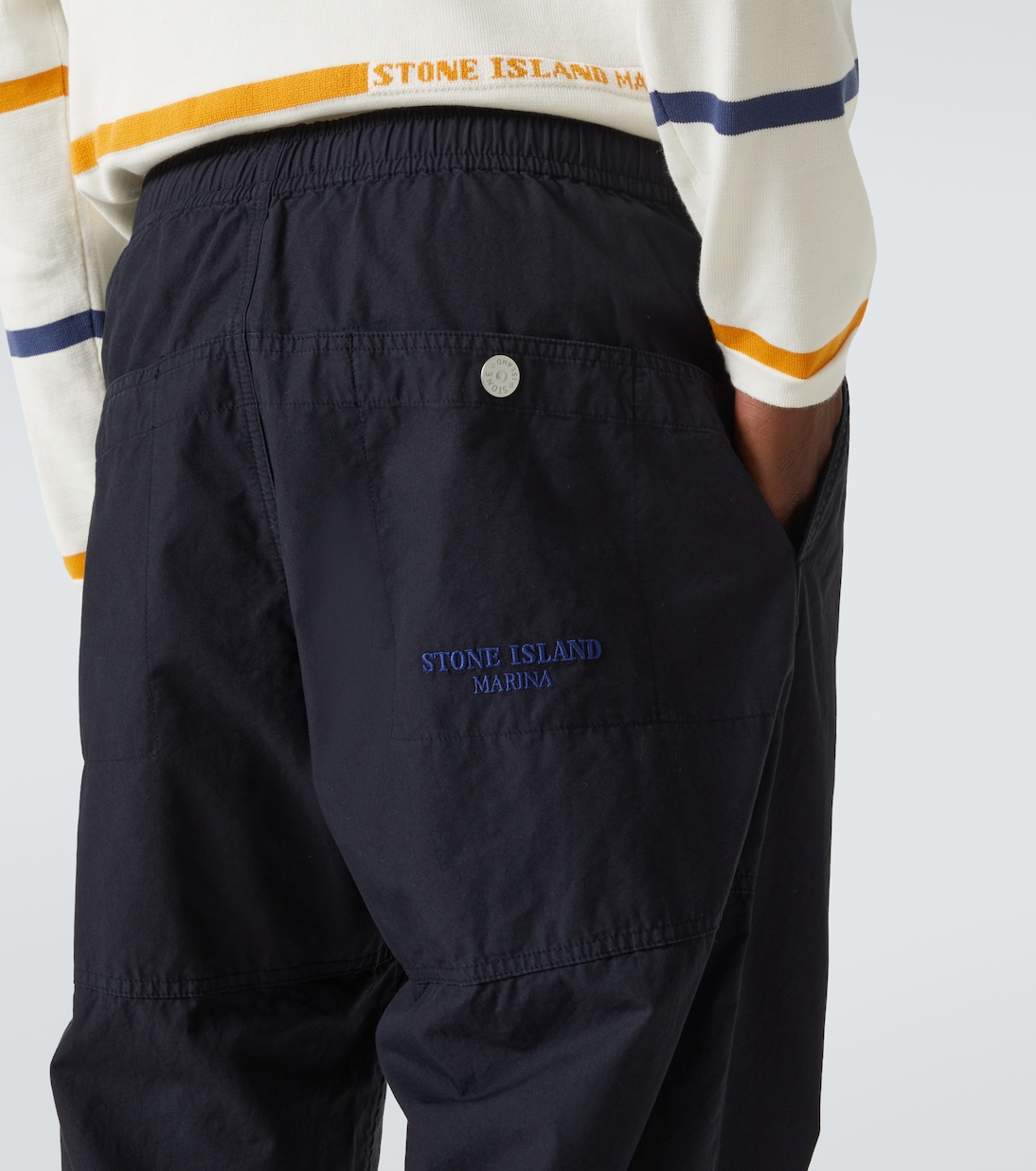 Bestickte Jogginghose aus Baumwolle | Stone Island