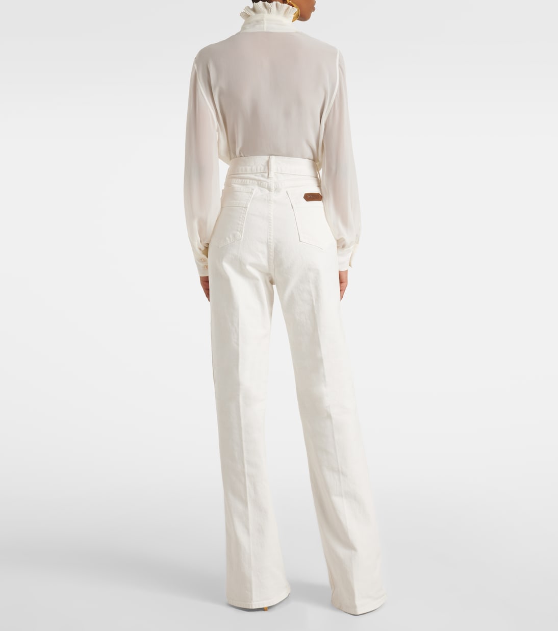 Jeans anchos de tiro medio | Tom Ford