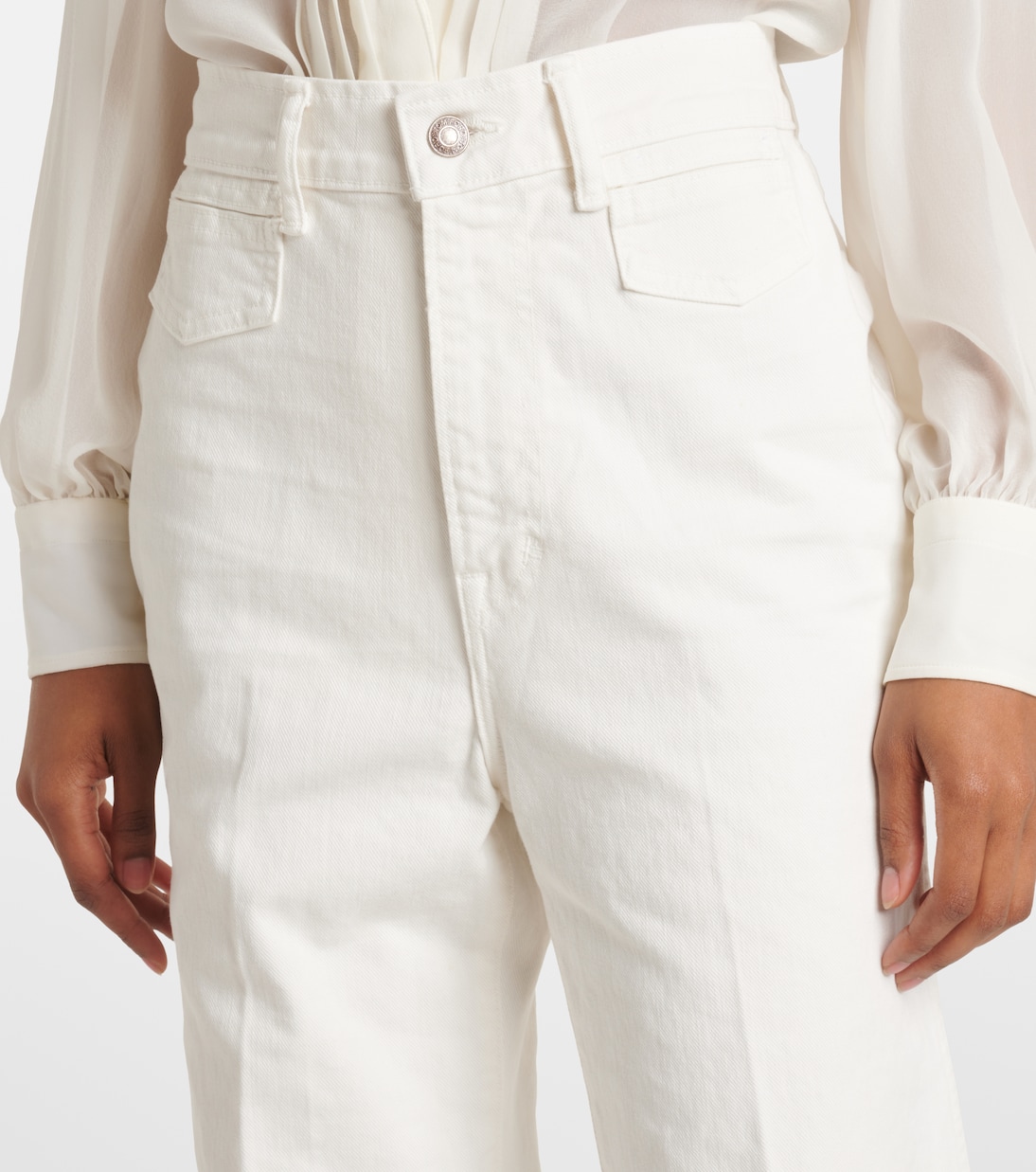 Jeans anchos de tiro medio | Tom Ford