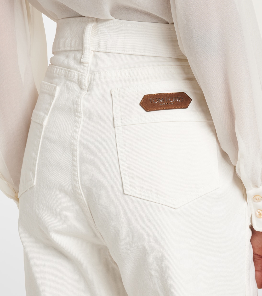Jeans anchos de tiro medio | Tom Ford