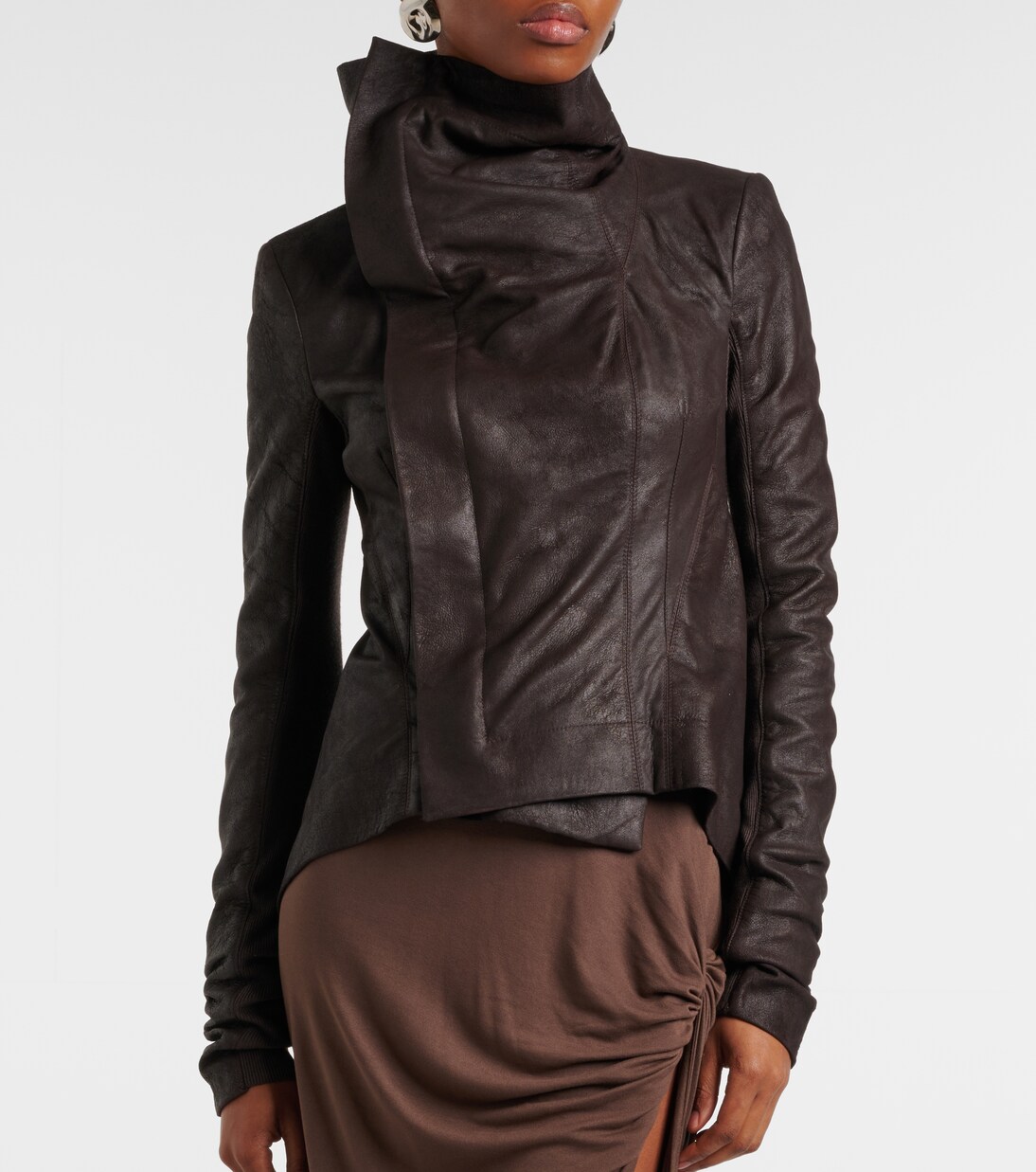 Rick Owens SS12 NASKA Café Racer Biker Leather Jacket (50) main image 0