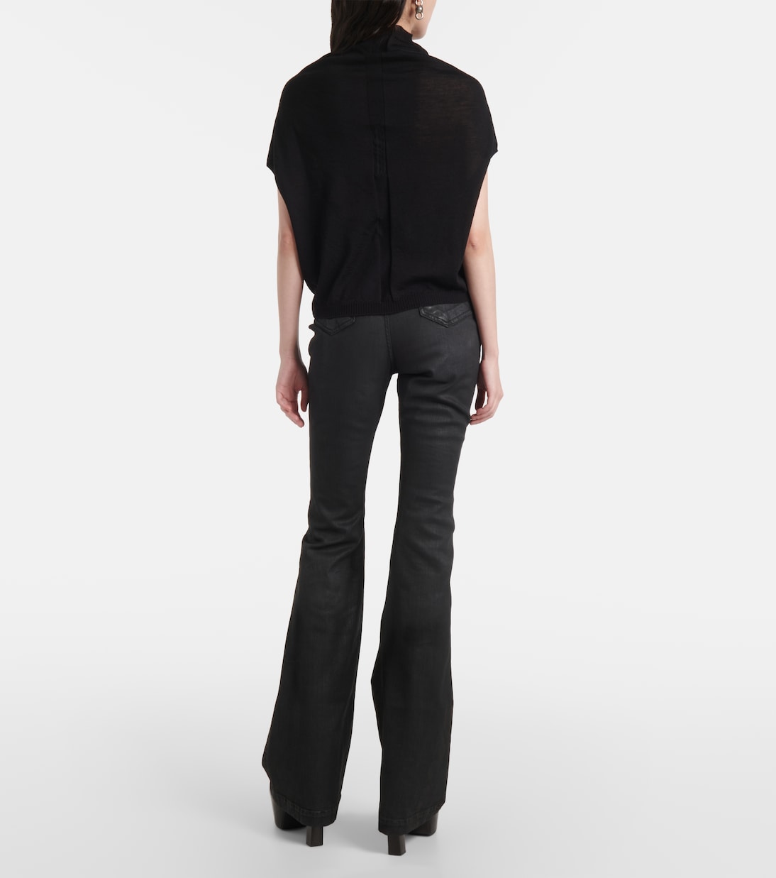 Wool turtleneck top | Rick Owens